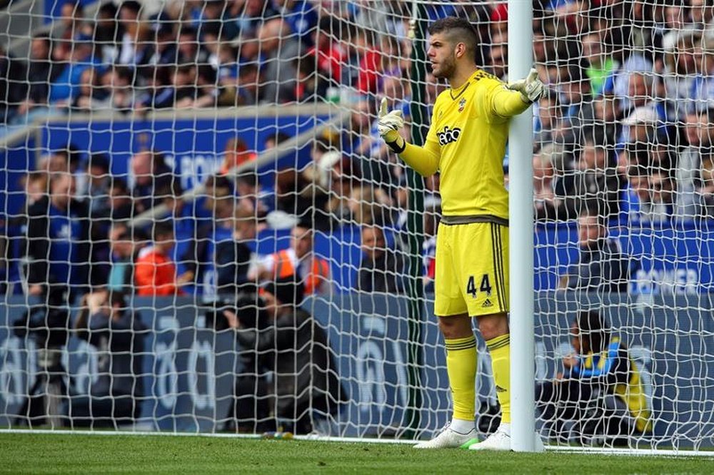Fraser Forster has not played a Premier League match since Boxing Day. AFP