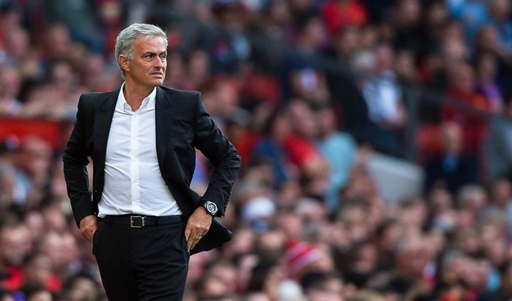 Mourinho was in a prickly mood ahead of the match at Old Trafford. EFE/Archivo