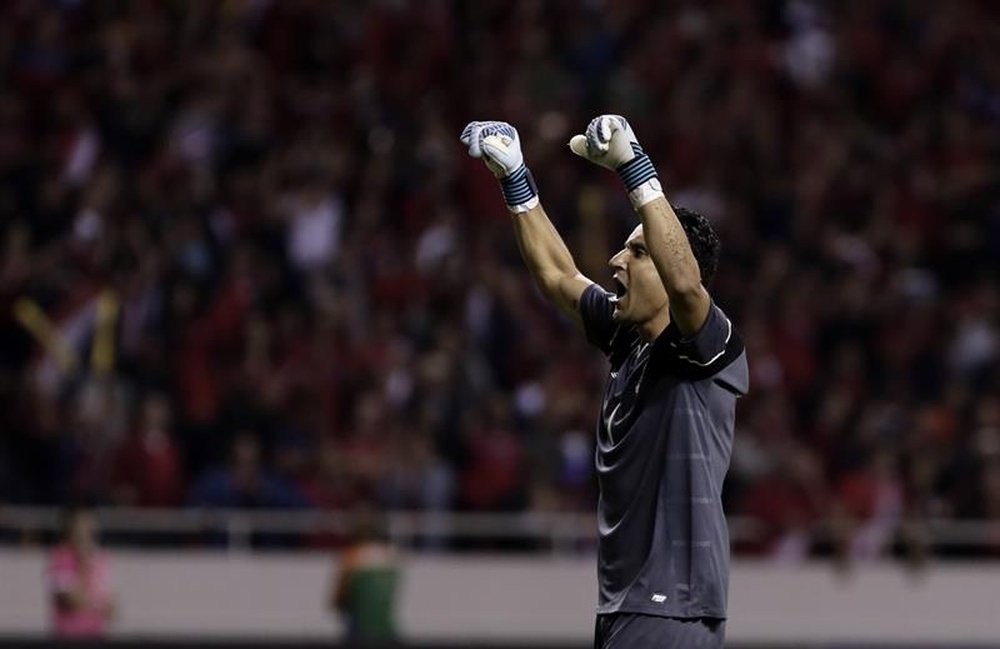 Keylor Navas in action for Costa Rica. EFE/Archivo