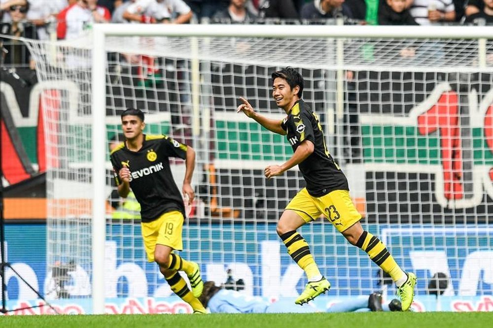 Kagawa anotó un auténtico golazo para el Borussia Dortmund. EFE