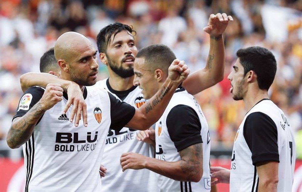 Valencia bateu o Athletic de Bilbao por 3-2. EFE