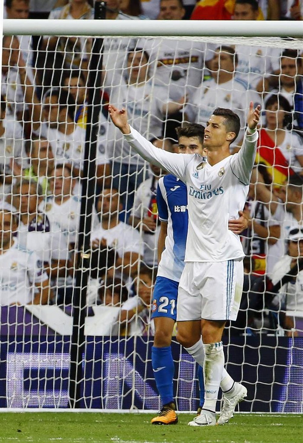 Cristiano Ronaldo continua sem marcar na LaLiga. EFE