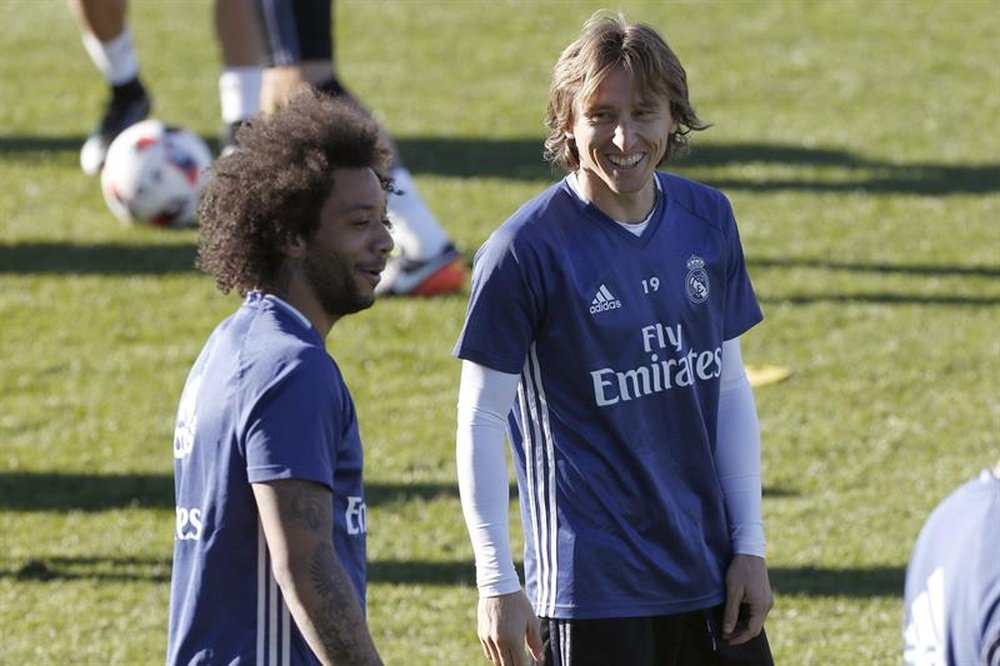 Luka Modric es el rey indiscutible de los partidillos del Madrid. EFE/Archivo
