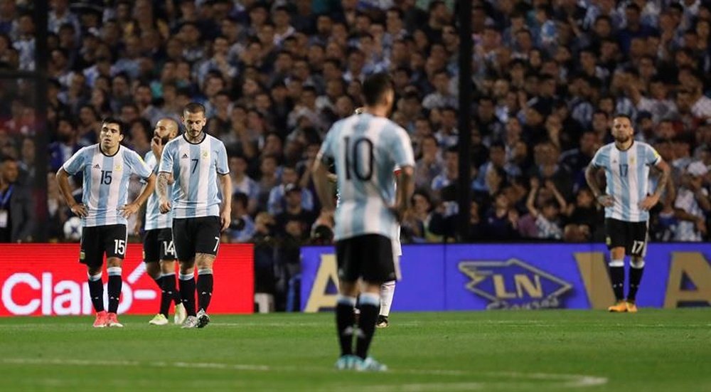 Argentina podría quedarse sin Mundial si no gana a Ecuador. EFE/Archivo