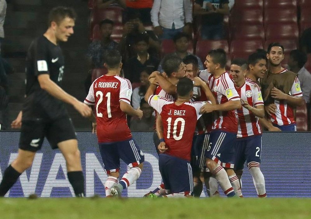 Paraguay venció por 4-2 a Nueva Zelanda en el Mundial Sub 17. EFE