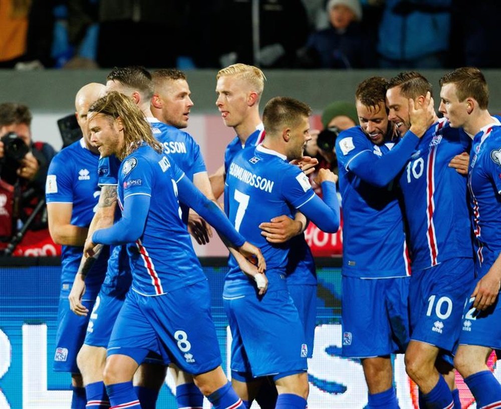 Islandia se clasificó por primera vez en su historia a un Mundial. EFE
