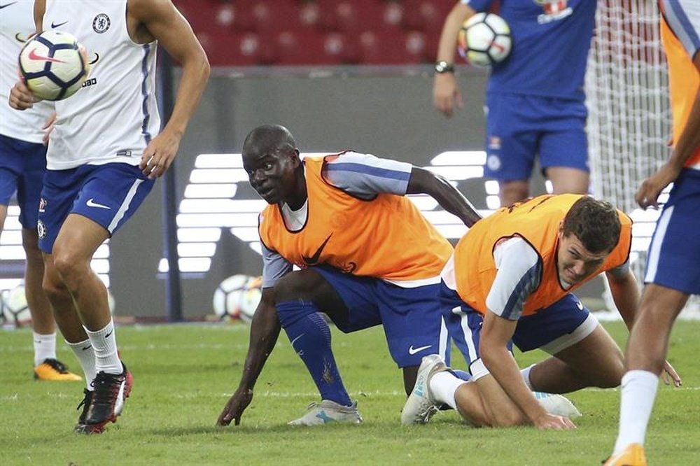 Kante is currently out with a hamstring problem. EFE/Archivo