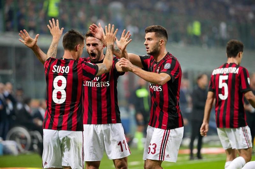 L'AC Milan affronte l'Inter en quart de finale de la Coupe d'Italie. EFE/EPA