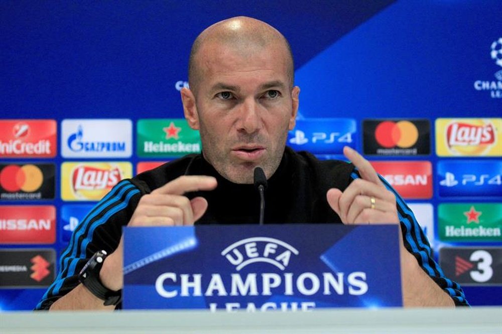Zidane se mostró positivo pese a la pequeña crisis de su equipo. EFE