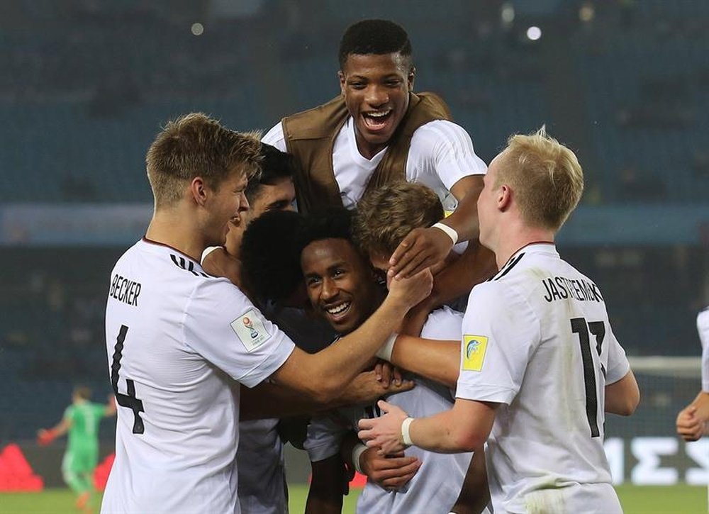 Alemania ya está entre las ocho mejores selecciones Sub 17 del mundo. EFE