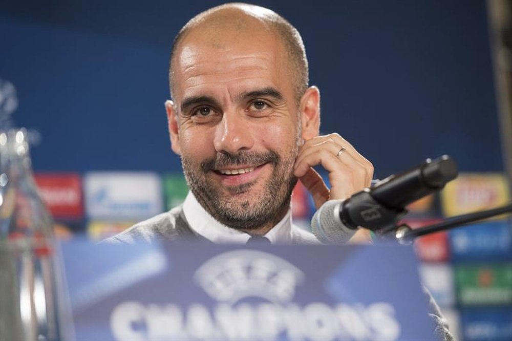 Guardiola was full of praise for Napoli. EFE/Archivo