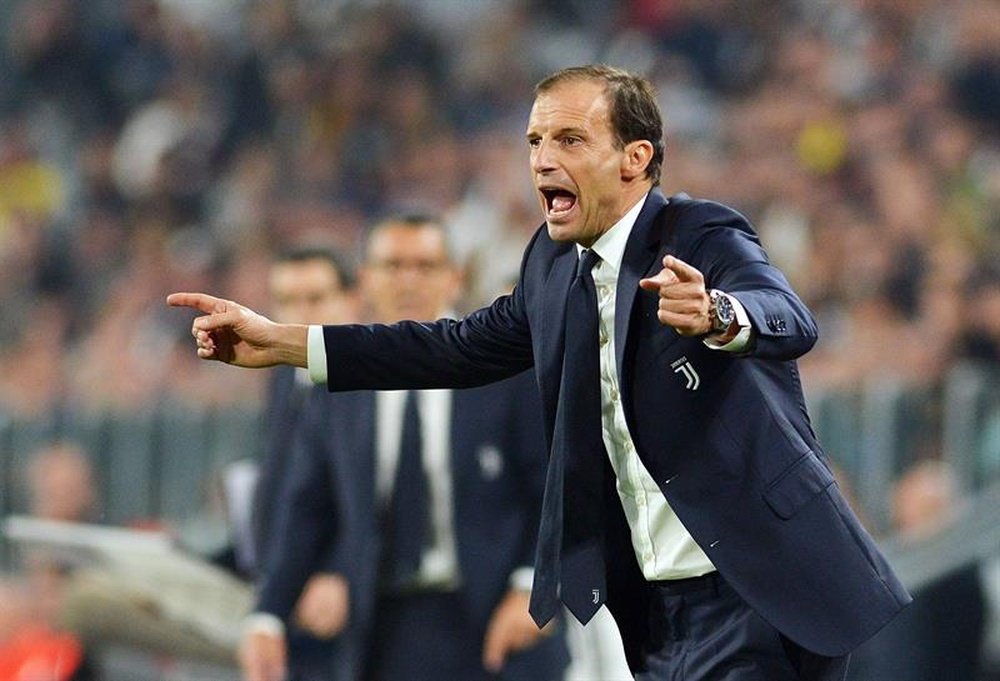 Allegri has brushed aside claims that Juventus are in a crisis. EFE/Archivo