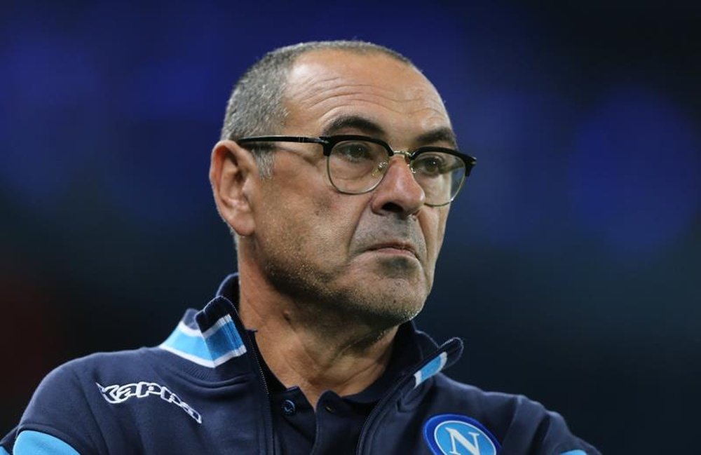 Sarri's Napoli side face Inter on Saturday in a top of the table Serie A clash. EFE