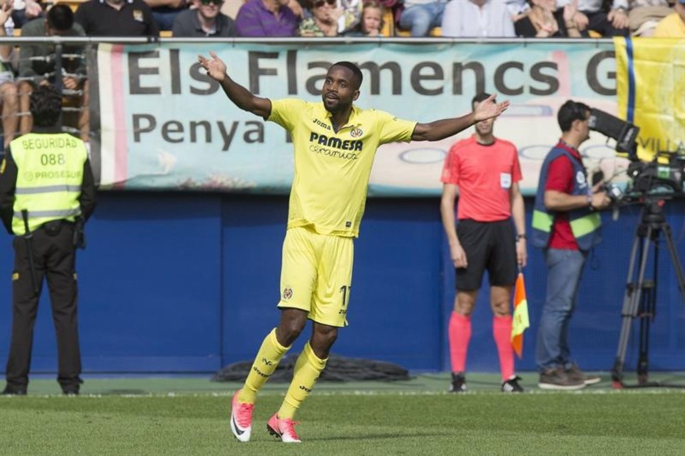 Bakambu had three disallowed goals during the match against Malaga. EFE