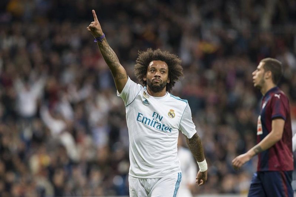 Marcelo se ha convertido en el máximo asistente del Madrid en 2017. EFE/Archivo