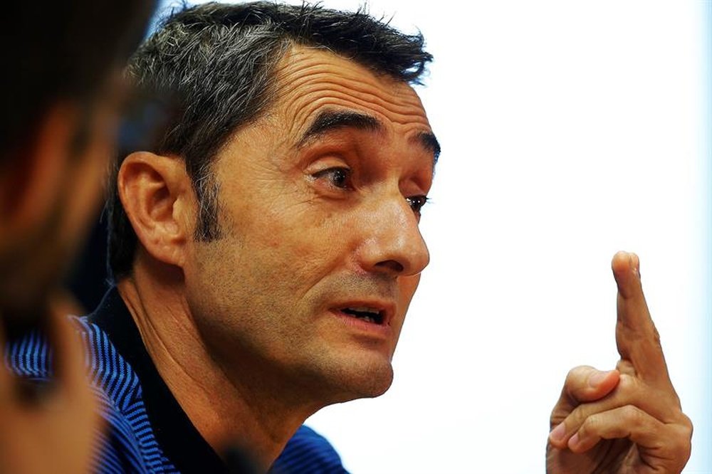 Valverde analizó el partido ante el Murcia de Copa. EFE