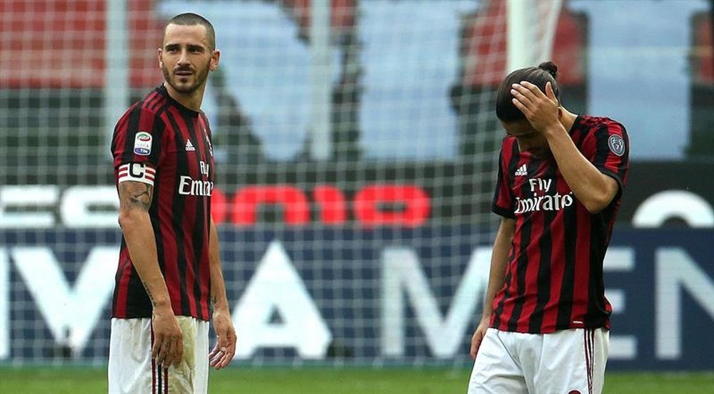 Milan tem as provas da UEFA em sério risco. EFE/EPA