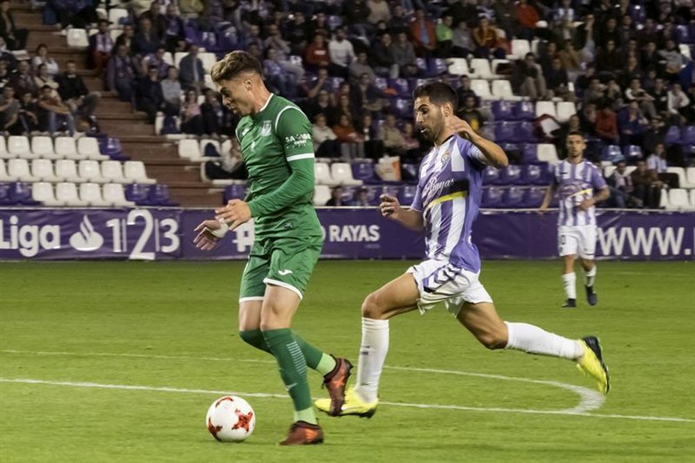 El Leganés venció en Valladolid en la ida de dieciseisavos de Copa. EFE