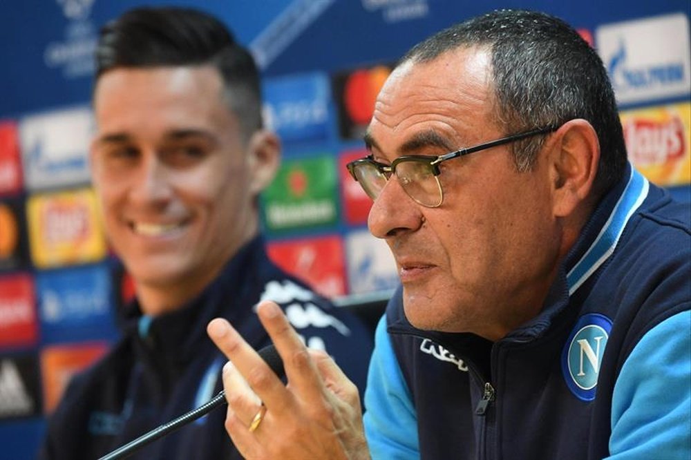 Sarri is a potential replacement for Conte. EFE