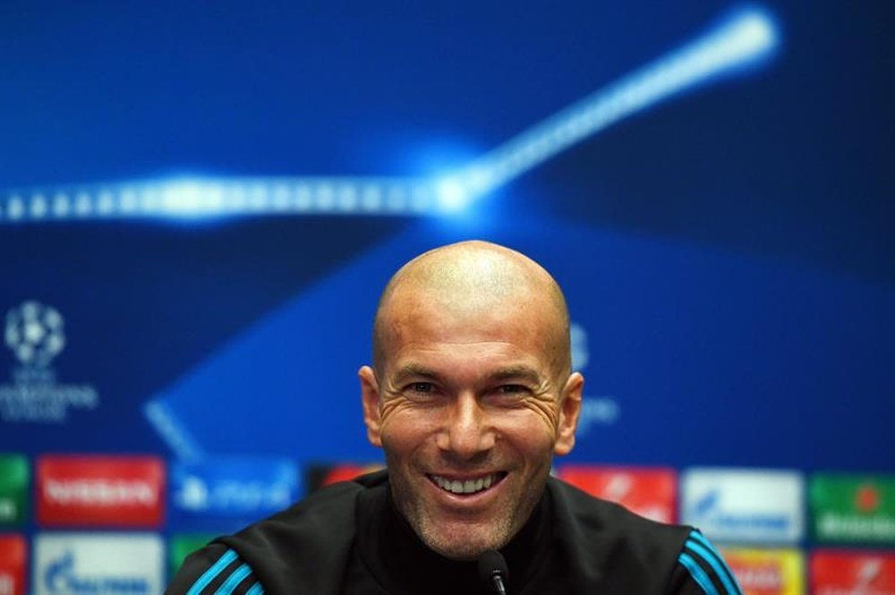 Zidane s'est montré positif malgré la petite crise par laquelle passe son équipe. EFE