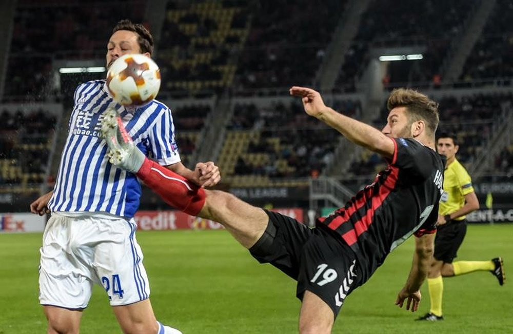 Vardar y Real vuelven a enfrentarse en la Europa League. EFE
