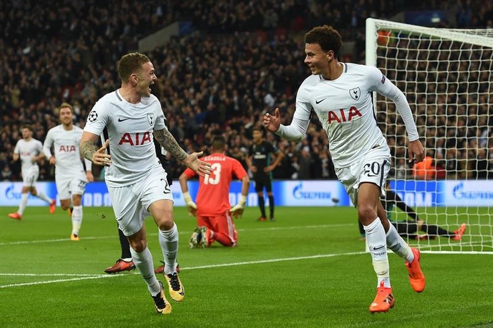 O Tottenham foi bastante superior ao Real Madrid em Wembley. EFE