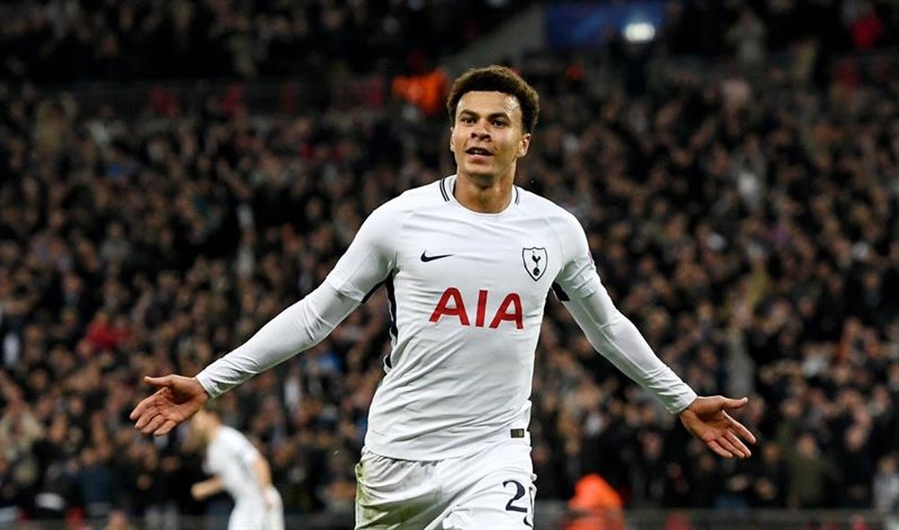 Alli scored twice in the famous win. AFP