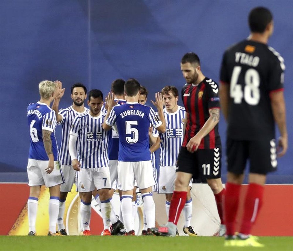 La Real Sociedad estimula la formación académica de sus canteranos. EFE