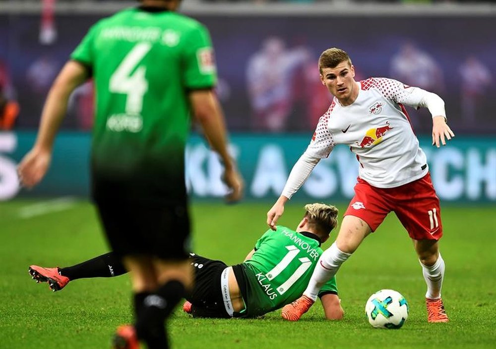 RB Leipzig e Mainz dividiram pontos neste sábado. EFE/EPA
