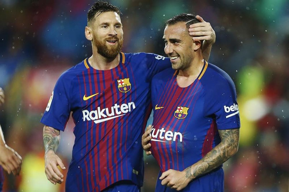 Alcacer was in fine form on his return to the Barca starting line-up. EFE