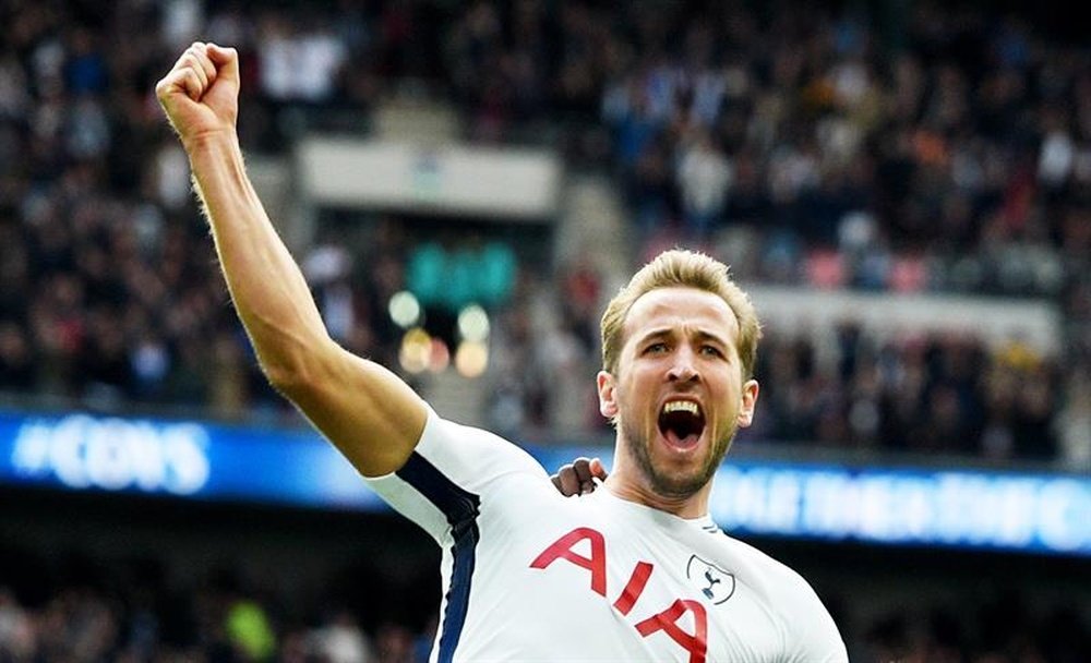 Harry Kane muito feliz no Tottenham. EFE