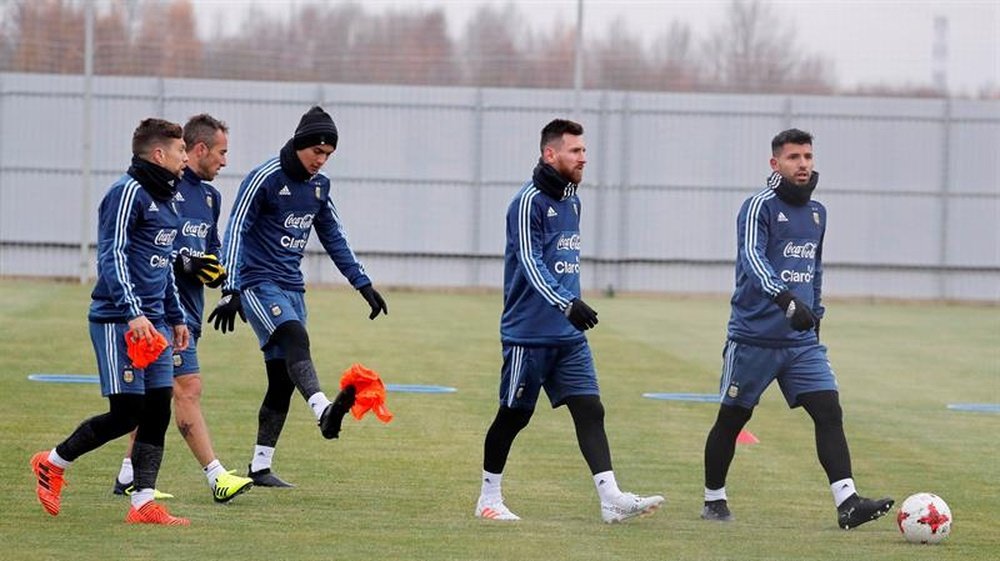 Argentina training in Russia. EFE