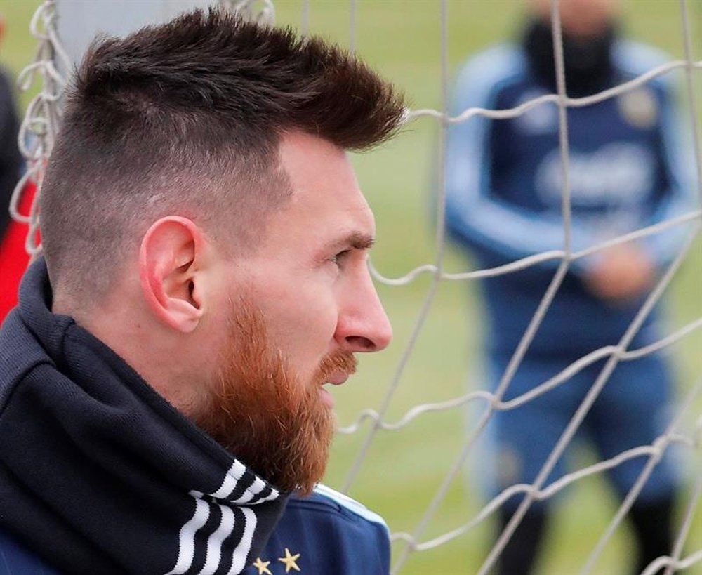 La star argentine a évoqué la pression qu'il a ressentie lors du match face à l'Équateur. EFE