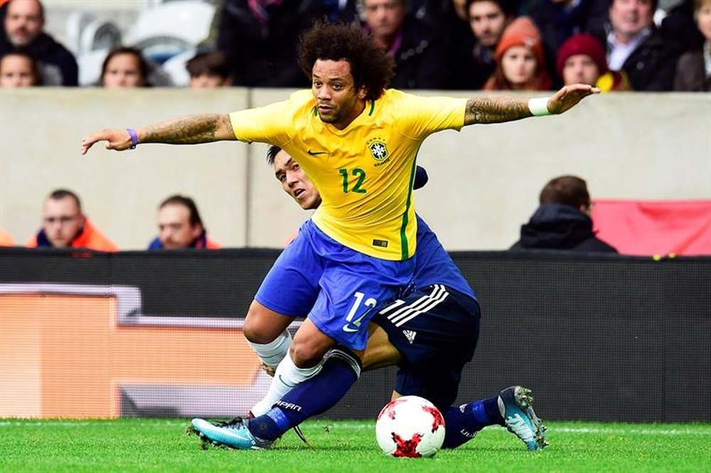 Marcelo habló del posible fichaje de Neymar. AFP