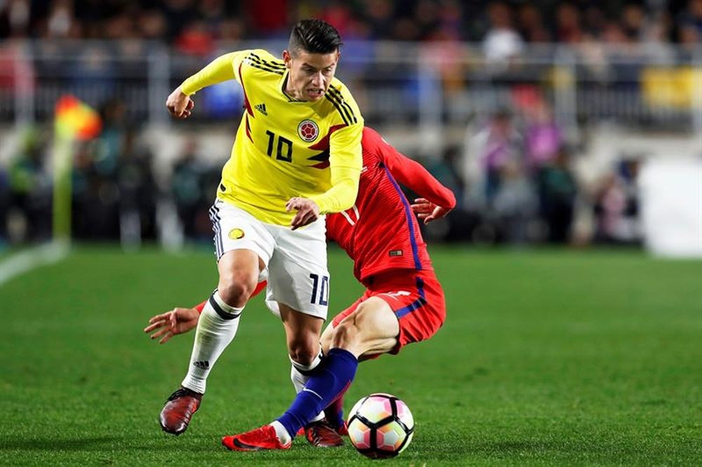 James lidera la convocatoria de la Selección Colombiana. EFE