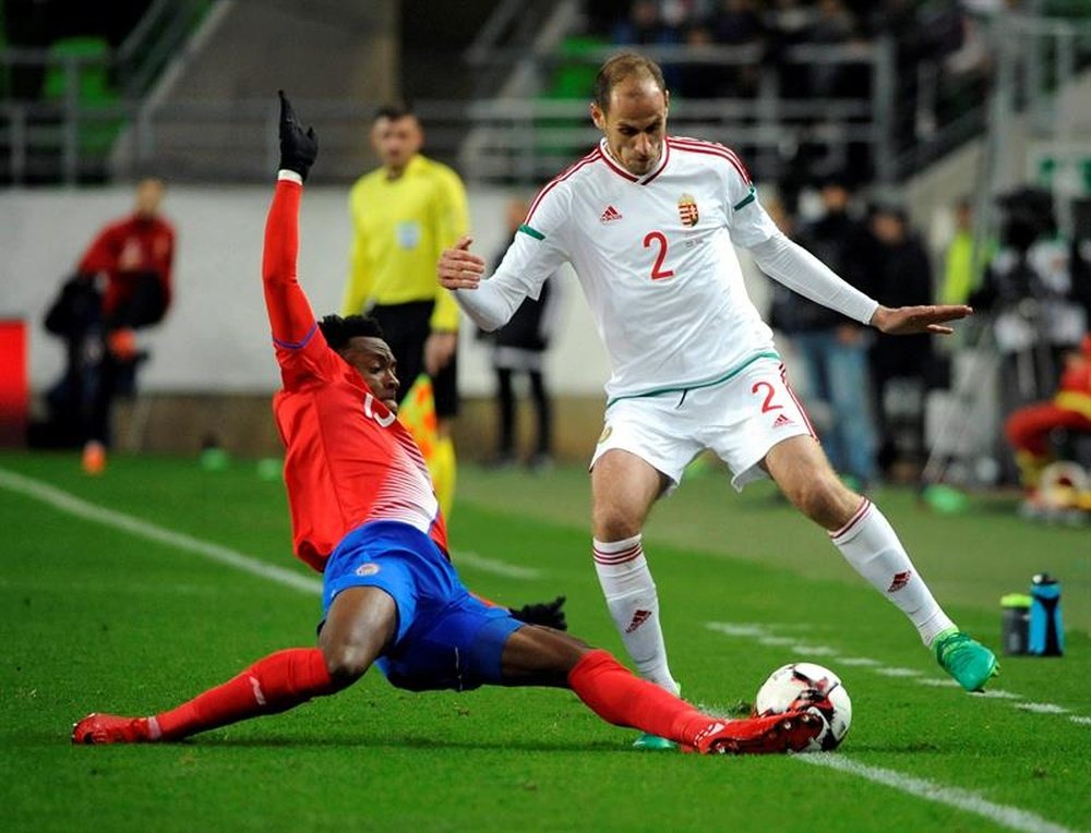 Wallace is taking part in his first World Cup. EFE/Balazs Czagan