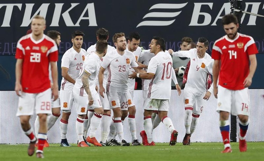 La Selección Española sube puestos en el ranking tras los últimos encuentros. EFE