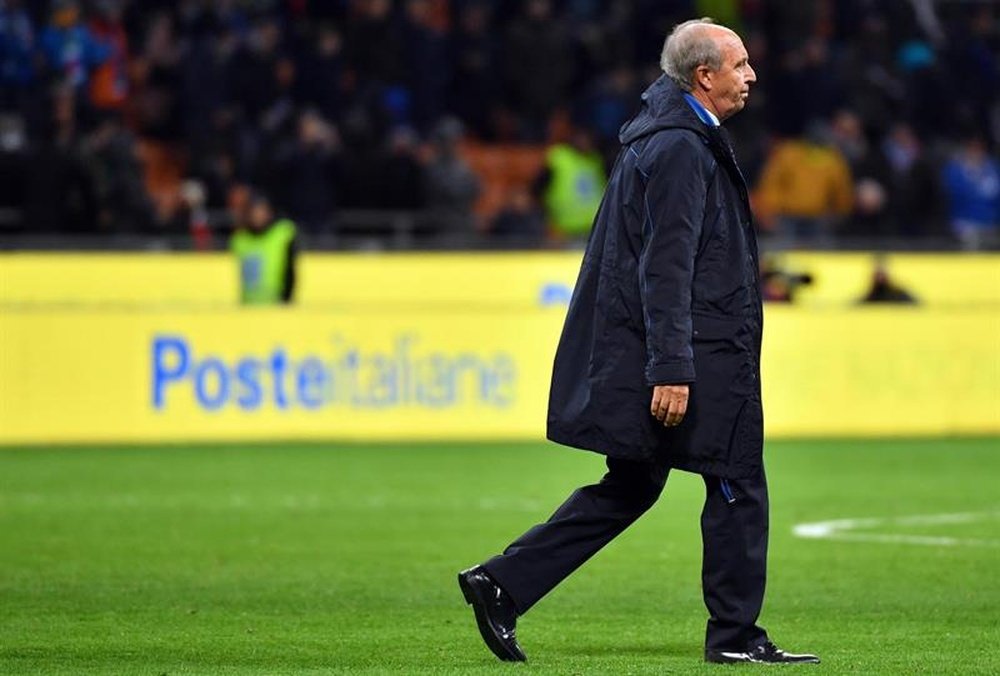 Ventura's Italy failed to qualify for the World Cup for the first time since 1958. EFE/Archivo
