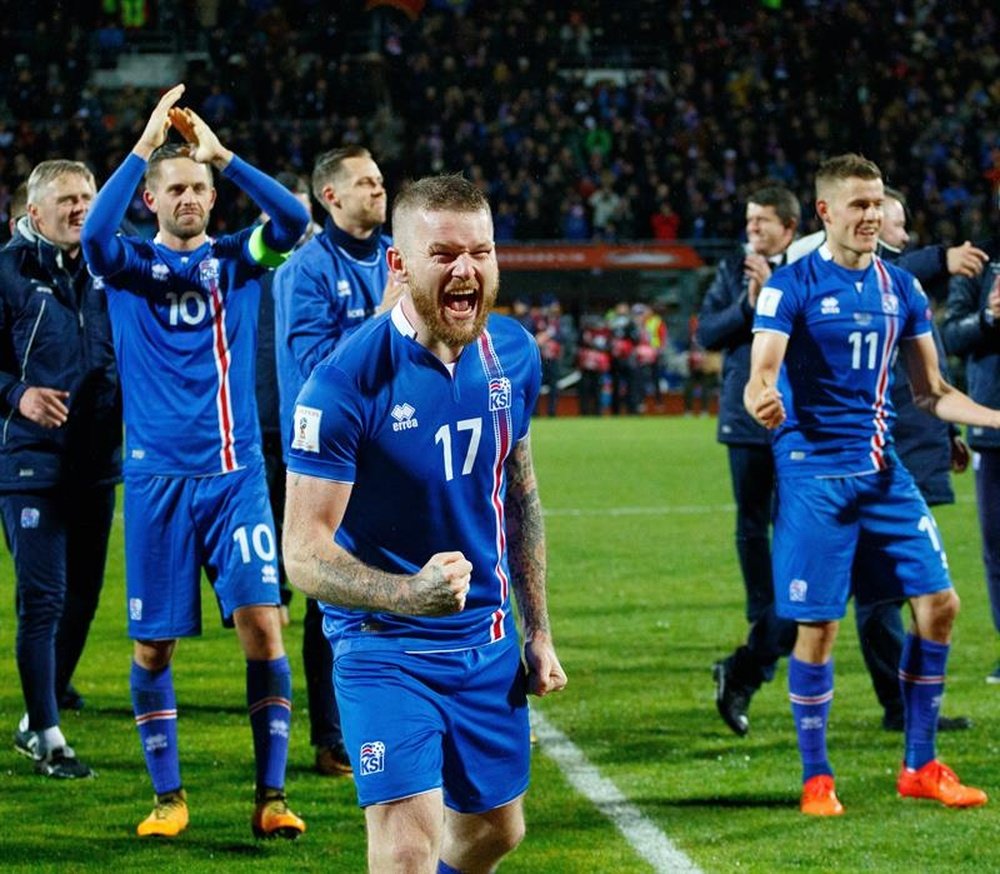Islandia, debutante en un Mundial. EFE/Archivo