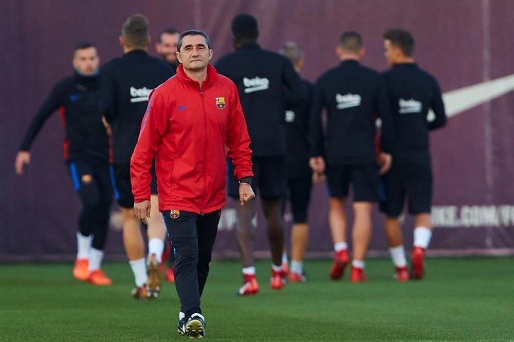 Valverde foi questionado sobre as próximas contratações do Barça. EFE
