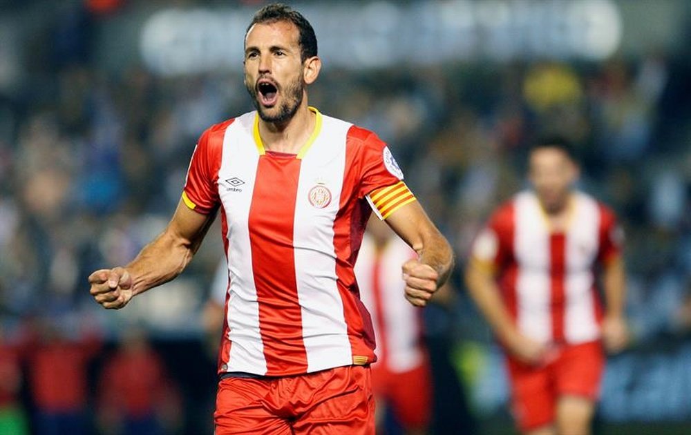 Stuani suma siete goles, la mitad del total que lleva el Girona. EFE