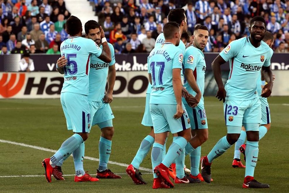 Le Barça joue la première place du groupe. EFE