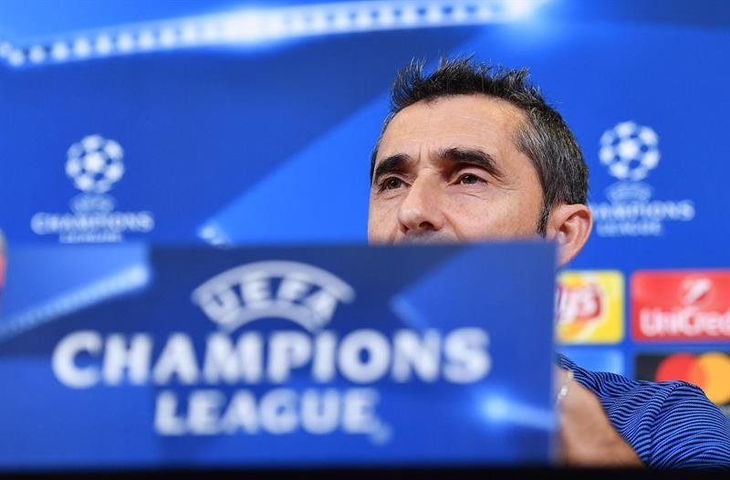 Valverde faz antevisão da Champions. EFE