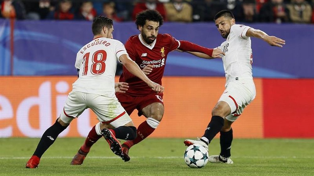 Sevilla protagonizou recuperação inacreditável ante o Liverpool. EFE