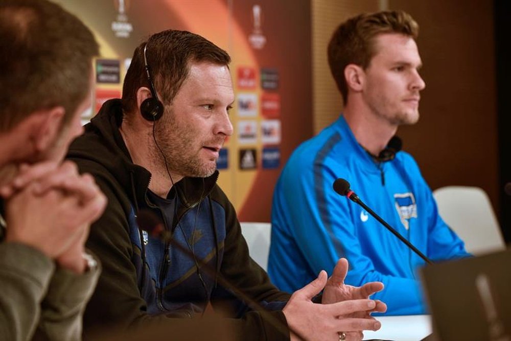 El técnico del Hertha cree que perdonaron demasiado. EFE