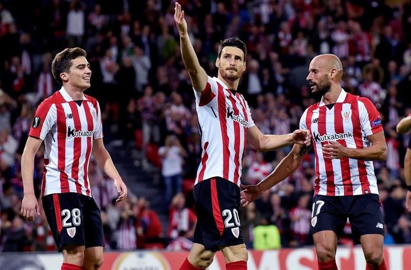 Aduriz ya es el quinto máximo goleador de la Europa League