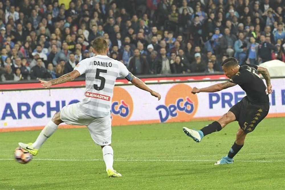 Nápoles y Udinese buscan los cuartos de la Coppa. EFE/Archivo