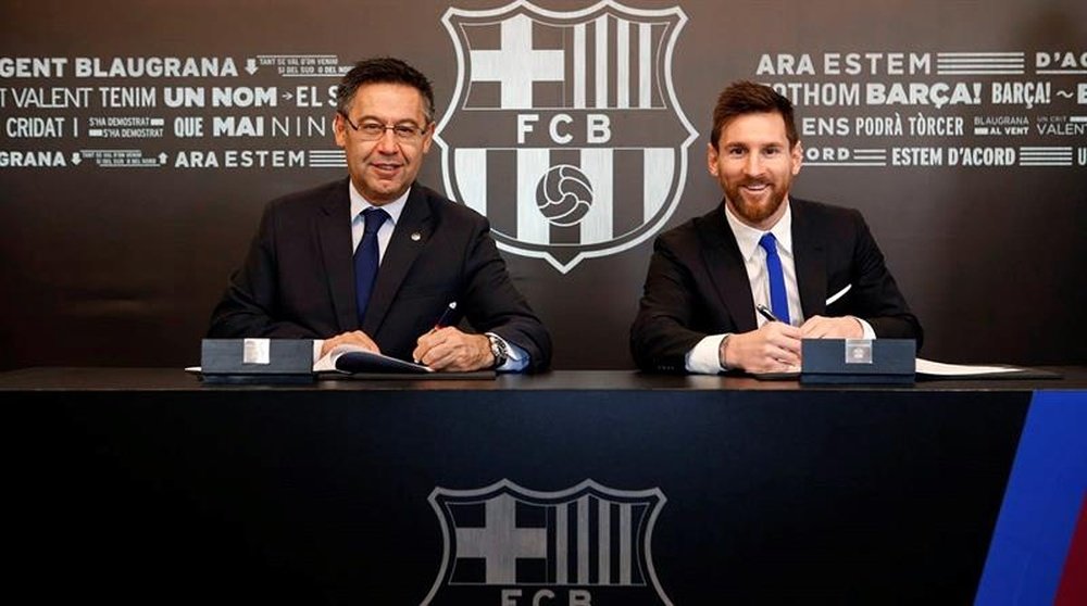 El Barça puso a Messi una cláusula de 700 millones de euros. EFE