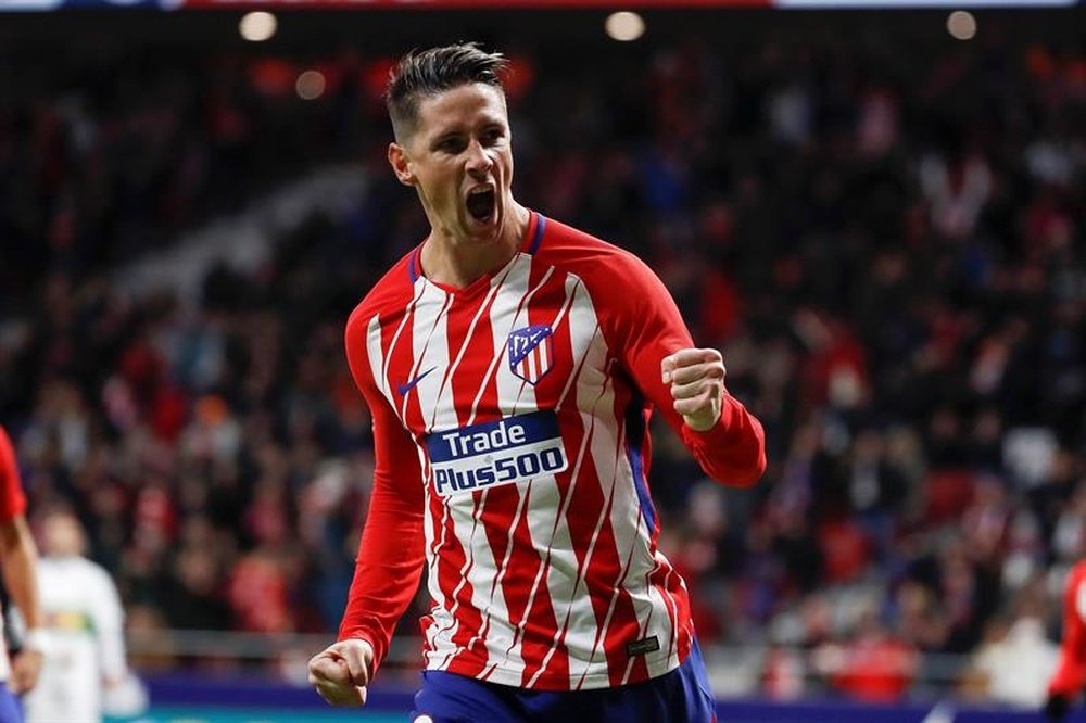Fernando Torres pourrait se classer parmi les 5 meilleurs buteurs de l'histoire de l'Atlético. EFE