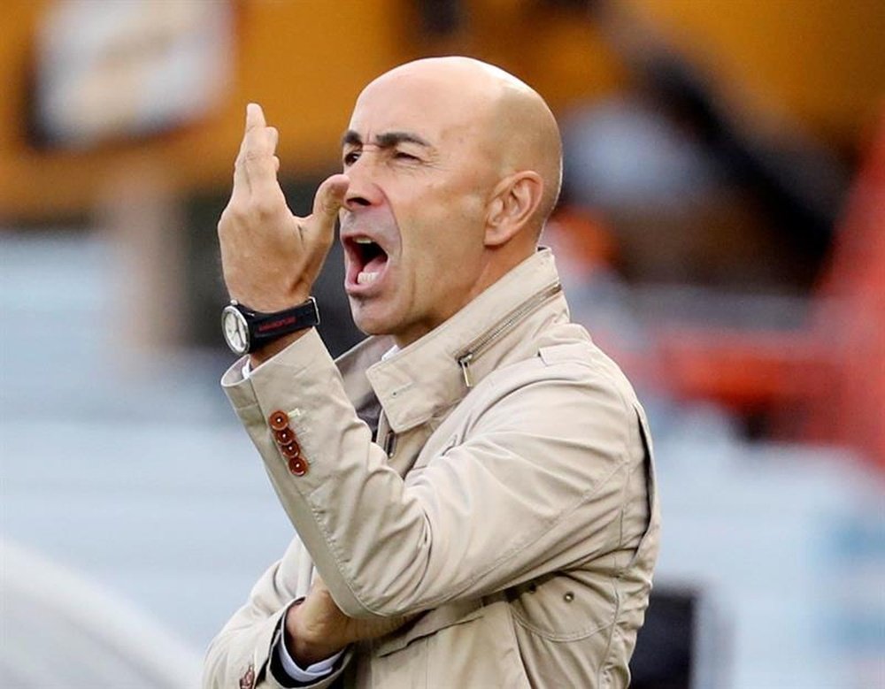 El acta del Getafe-Las Palmas señaló a Ayestarán como entrenador de Las Palmas. EFE